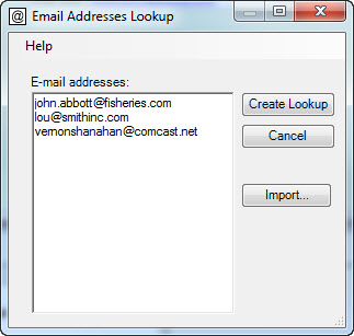 Address Lookup